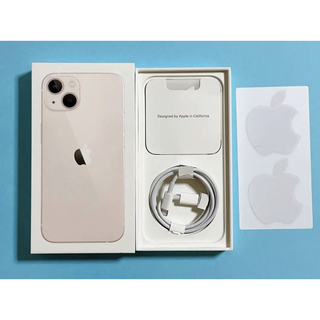 アイフォーン(iPhone)のiPhone13 空箱　Lightningケーブル　SIMピン(バッテリー/充電器)