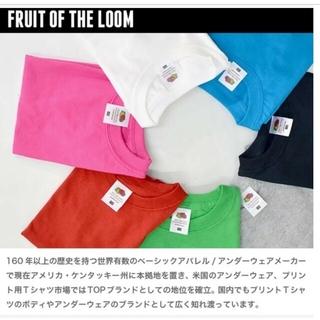 フルーツオブザルーム(FRUIT OF THE LOOM)のフルーツオブザルーム カラーTシャツ(Tシャツ/カットソー)