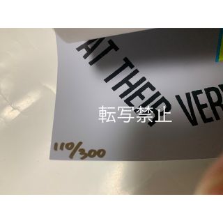 THE 1975 来日公演限定 東京会場高級リトグラフ シリアルナンバー 