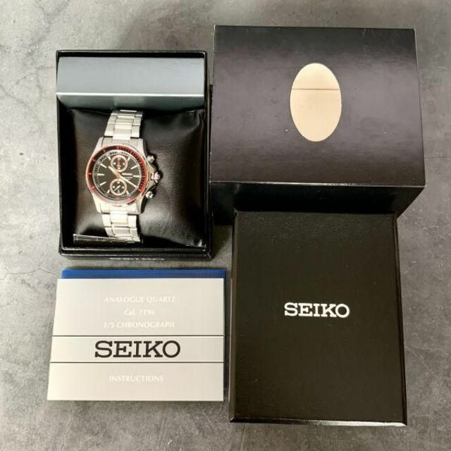 SEIKO(セイコー)の【新品】セイコー クロノグラフ クォーツ 100M防水 メンズ腕時計 メンズの時計(腕時計(アナログ))の商品写真