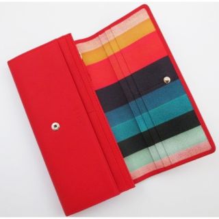 ポールスミス(Paul Smith)の☆残りわずか☆新品☆箱付☆ポールスミス 人気マルチ かぶせ 長財布 レッド☆(財布)