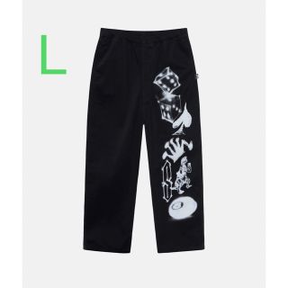 ステューシー(STUSSY)のstussy AIRBRUSH ICON BEACH PANT 黒 Lサイズ(その他)