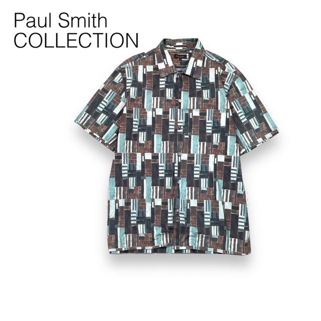 レアデザイン Paul Smith ポールスミスコレクション 柄シャツ Mサイズ