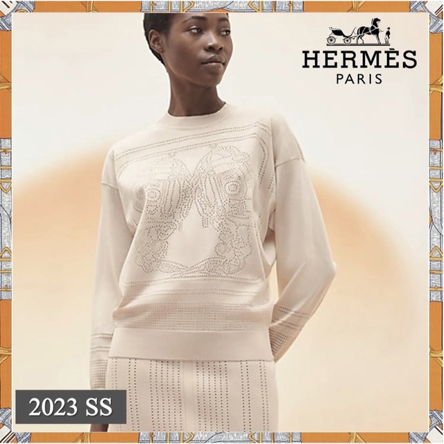 HERMES 今季シルクニット 極美品