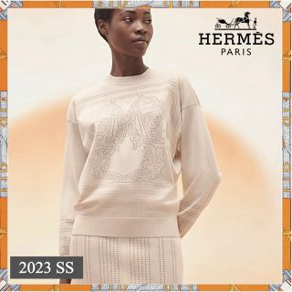 エルメス(Hermes)のHERMES シルクニット 極美品(ニット/セーター)