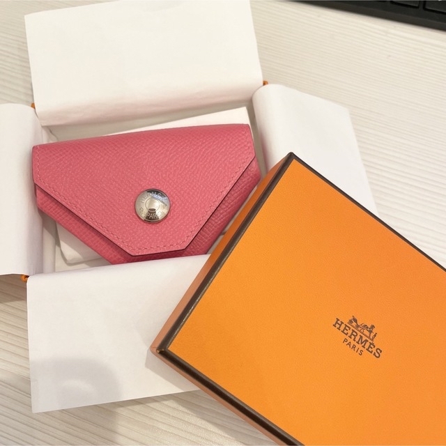 HERMES *ルヴァンキャトル*ローズアザレ 未使用 コインケース小銭入れ-