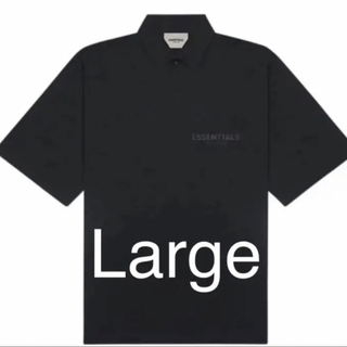 フィアオブゴッド(FEAR OF GOD)の2020ss FOG Essentials ポロシャツ 黒 large(ポロシャツ)
