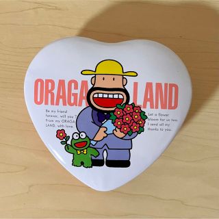 メイジ(明治)のカールおじさん ORAGA LAND 缶 ケース ハート(キャラクターグッズ)