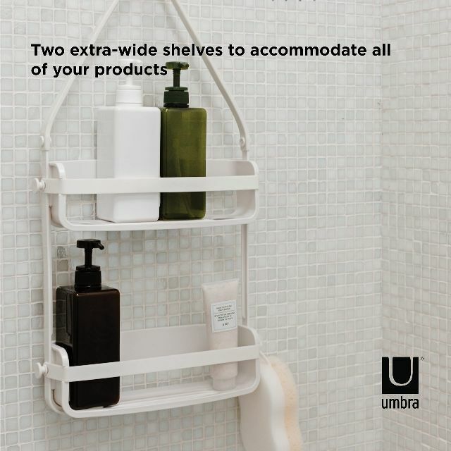 【色: ホワイト】umbra シャワーラック FLEX SHOWER CADDY 4