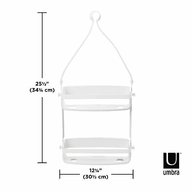 【色: ホワイト】umbra シャワーラック FLEX SHOWER CADDY 9