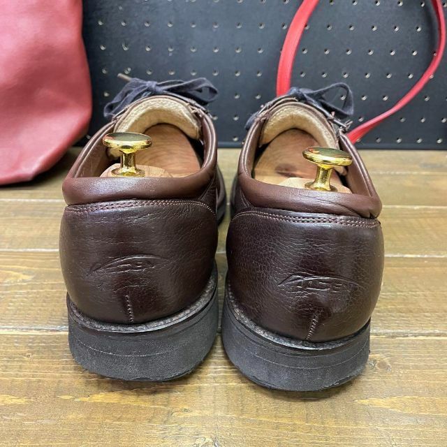 Alden(オールデン)の旧ロゴ ALDEN オールデン プレーントゥ シボ革 ブラウン 9.5C メンズの靴/シューズ(ドレス/ビジネス)の商品写真