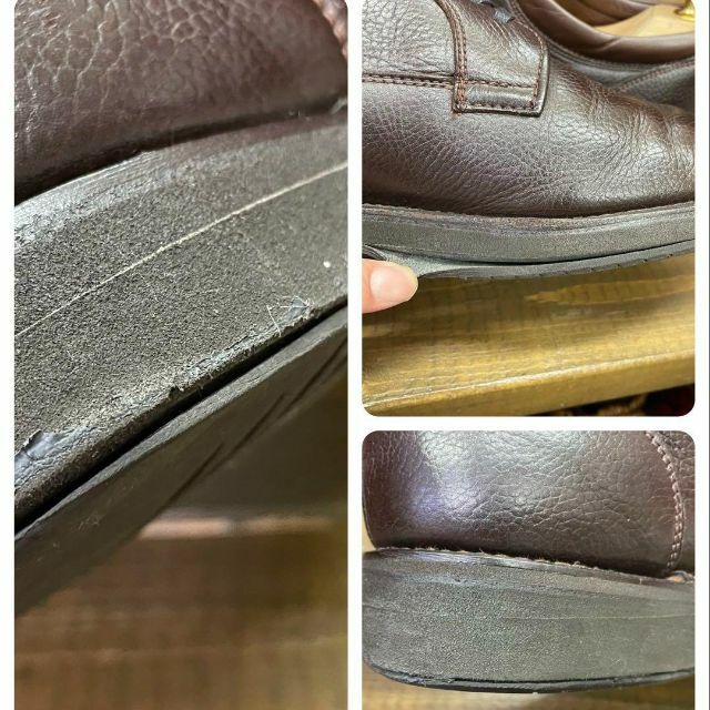 Alden(オールデン)の旧ロゴ ALDEN オールデン プレーントゥ シボ革 ブラウン 9.5C メンズの靴/シューズ(ドレス/ビジネス)の商品写真