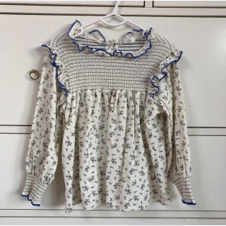 ザラキッズ(ZARA KIDS)の韓国子供服　花柄トップス(Tシャツ/カットソー)