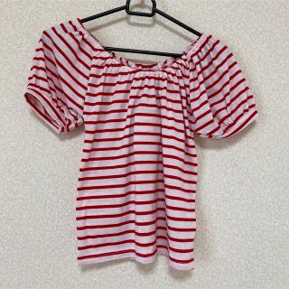 ウィゴー(WEGO)の【新品・未使用品】オフショル　ボーダー(Tシャツ(半袖/袖なし))