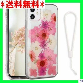 ６ YerlyLan 透明 花柄クリア ケース iPhon .4 ピンク 679(モバイルケース/カバー)