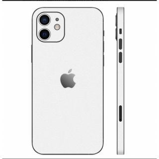 アイフォーン(iPhone)のiPhone12 スキンシール　white 白(iPhoneケース)