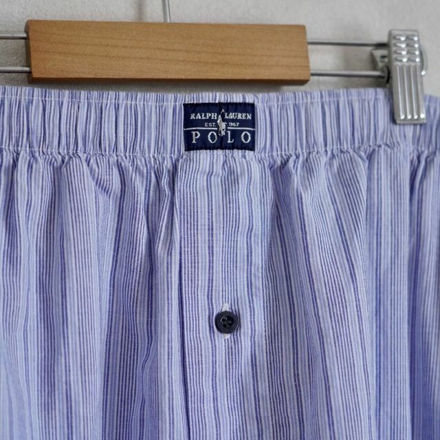 Ralph Lauren(ラルフローレン)のラルフローレン　パジャマパンツ　ストライプ　サックスブルー Mサイズ　 メンズのパンツ(その他)の商品写真