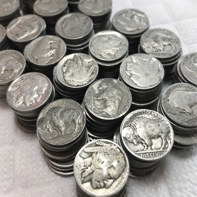 バッファロー/インディアン ニッケル 100枚 古銭 並品