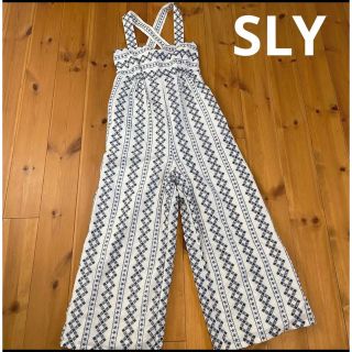 スライ(SLY)のSLY スライ　刺繍　オーバーオール　ドレス　zara IENA beams(サロペット/オーバーオール)