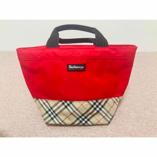 バーバリー(BURBERRY)の☆Burberry☆ ナイロントートバッグ　ノバチェック　訳あり(トートバッグ)