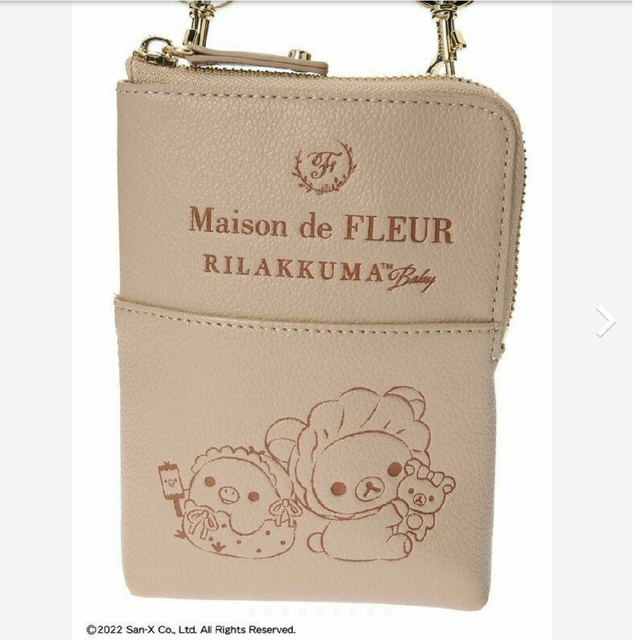 Maison de FLEUR(メゾンドフルール)のメゾンドフルール リラックマ スマホポシェット レディースのバッグ(ショルダーバッグ)の商品写真