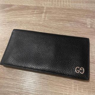 グッチ(Gucci)の美品⭐︎グッチ　札入れ　黒　プチマーモント　メンズ　財布　小物(折り財布)