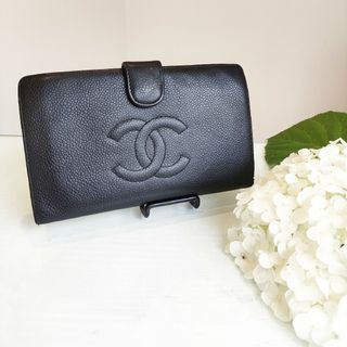 シャネル(CHANEL)の【専用】CHANEL キャビアスキン ココマーク レザー長財布(財布)