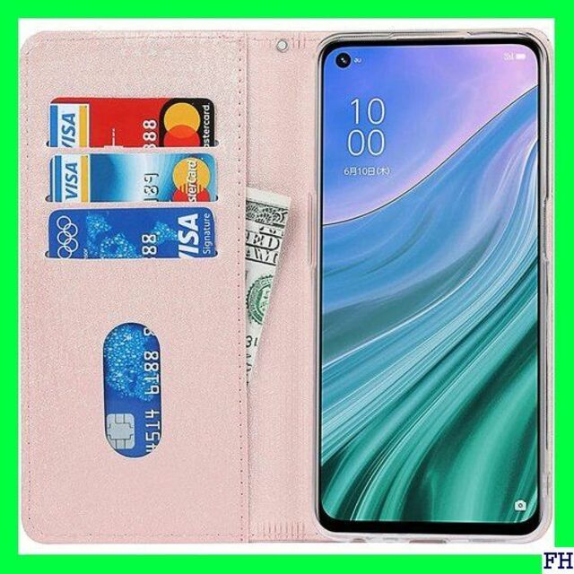 ６ OPPO A54 5G OPG02 ケース 手帳型 カ 5色 ピンク 699 スマホ/家電/カメラのスマホアクセサリー(モバイルケース/カバー)の商品写真