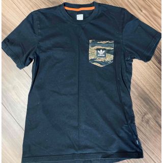 アディダス(adidas)のAdidas 半袖Tシャツ　ブラック　メンズM(Tシャツ/カットソー(半袖/袖なし))