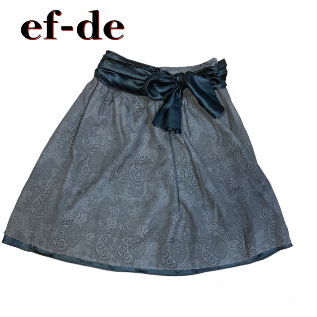 ef-de - 極美品 エフデ フレアスカート L 大きいサイズの通販 by