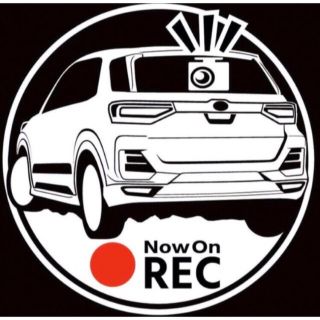 トヨタ　ライズ　ドラレコ　ドライブレコーダー　ステッカー　車種やカラー変更可能(セキュリティ)