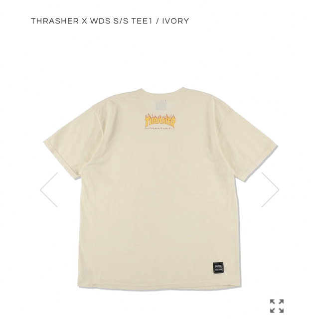 WIND AND SEA(ウィンダンシー)のTHRASHER X WDS S/S TEE1 / IVORY メンズのトップス(Tシャツ/カットソー(半袖/袖なし))の商品写真