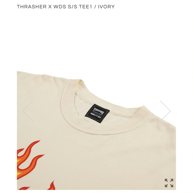 WIND AND SEA(ウィンダンシー)のTHRASHER X WDS S/S TEE1 / IVORY メンズのトップス(Tシャツ/カットソー(半袖/袖なし))の商品写真