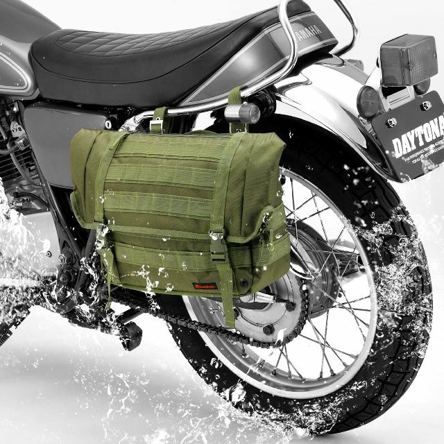 その他【色: グリーン】デイトナ ヘンリービギンズ バイク用 サイドバッグ 10L 防