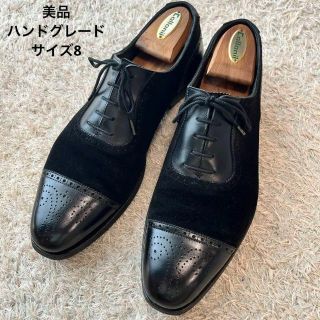 クロケットアンドジョーンズ(Crockett&Jones)のクロケットアンドジョーンズ ハンドグレード ストレートチップ ブラック サイズ8(ドレス/ビジネス)