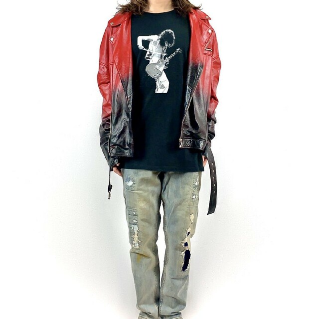 新品 ジミーペイジ レッドツェッペリン ギタリスト ロック バンド ロンT メンズのトップス(Tシャツ/カットソー(七分/長袖))の商品写真