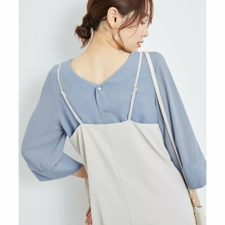 ロペピクニック(Rope' Picnic)の【サックス（48）】洗える/2WAY/袖シアーブラウス(シャツ/ブラウス(長袖/七分))