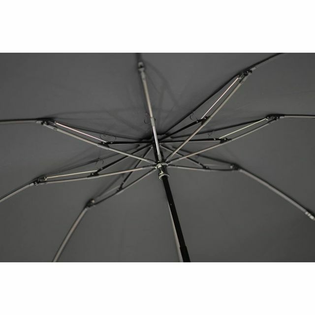 【色: ブラック】日本製 ミラトーレ 3段折傘 大判 65ｃｍ 超撥水生地 超軽 2
