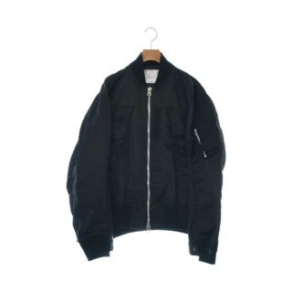 サカイ(sacai)のsacai サカイ ミリタリーブルゾン 2(M位) 黒 【古着】【中古】(ミリタリージャケット)