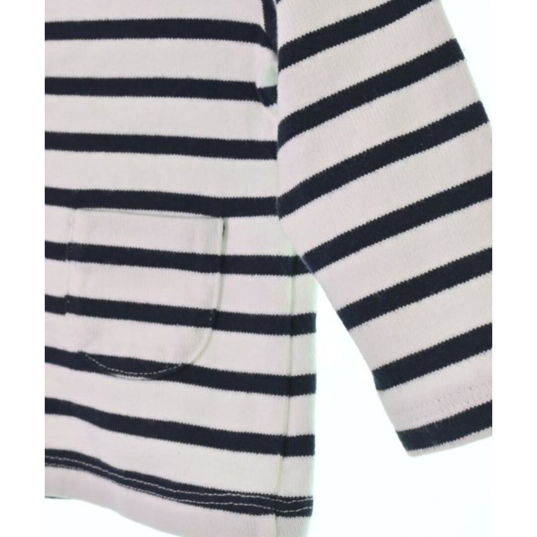 PETIT BATEAU(プチバトー)のPETIT BATEAU Tシャツ・カットソー 74 白x黒(ボーダー) 【古着】【中古】 キッズ/ベビー/マタニティのキッズ服女の子用(90cm~)(Tシャツ/カットソー)の商品写真