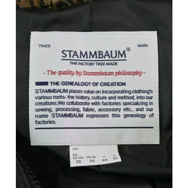 STAMMBAUM(シュタンバーム)のSTAMMBAUM シュタンバウム ダウンコート XS ベージュx黒等(豹柄) 【古着】【中古】 レディースのジャケット/アウター(ダウンコート)の商品写真