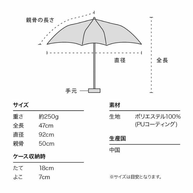 【色: オフ】Wpc. 日傘 遮光インサイドカラーtiny オフ 50cm 完全 1