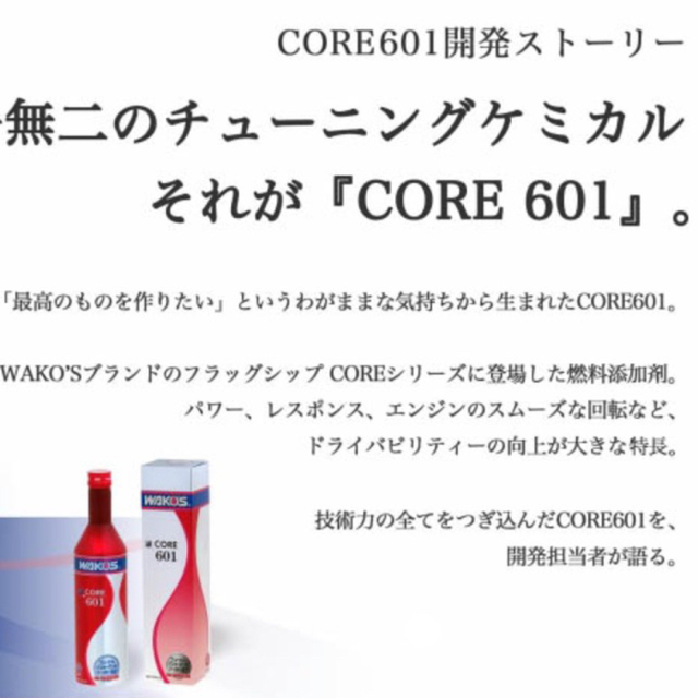 ワコーズ プレミアムパワー CORE601 コア601 eクリーン エンジン洗浄