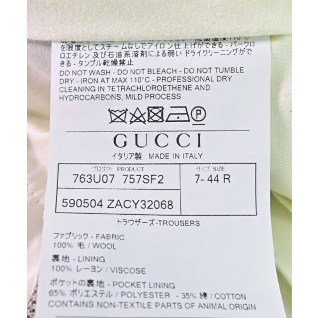 Gucci - GUCCI グッチ パンツ（その他） 44(S位) ベージュ系(チェック