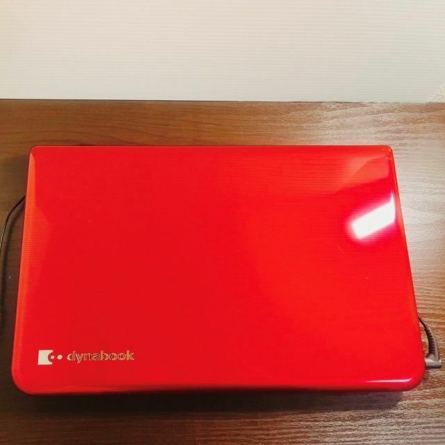 【美品！鮮やかな赤】初心者おすすめ/東芝dynabook/タッチパネル＆SSD