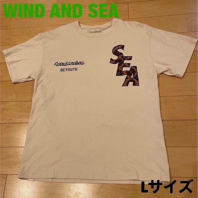 WIND AND SEA (PATTERN) S/S TEE Lサイズ ベージュ