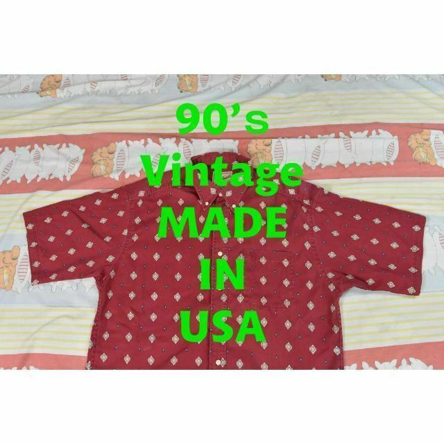 WOOLRICH(ウールリッチ)のウールリッチ 90’ｓ ネイティブ柄 シャツ 11252 USA製 ビンテージ メンズのトップス(Tシャツ/カットソー(半袖/袖なし))の商品写真