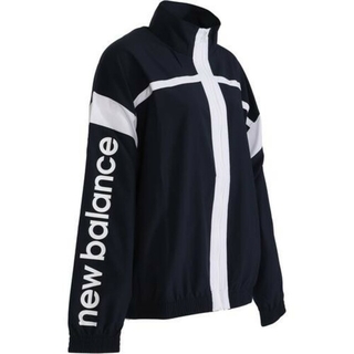 新品 希少 JP L newbalance zip jacket USA M 紺(ナイロンジャケット)