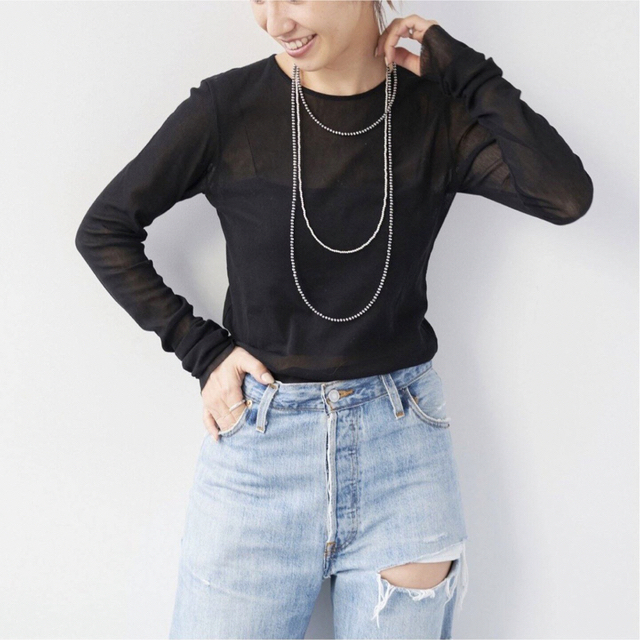 プラージュ カットソー Mesh Sheer ロンT プラージュ カットソー Mesh Sheer ロンT