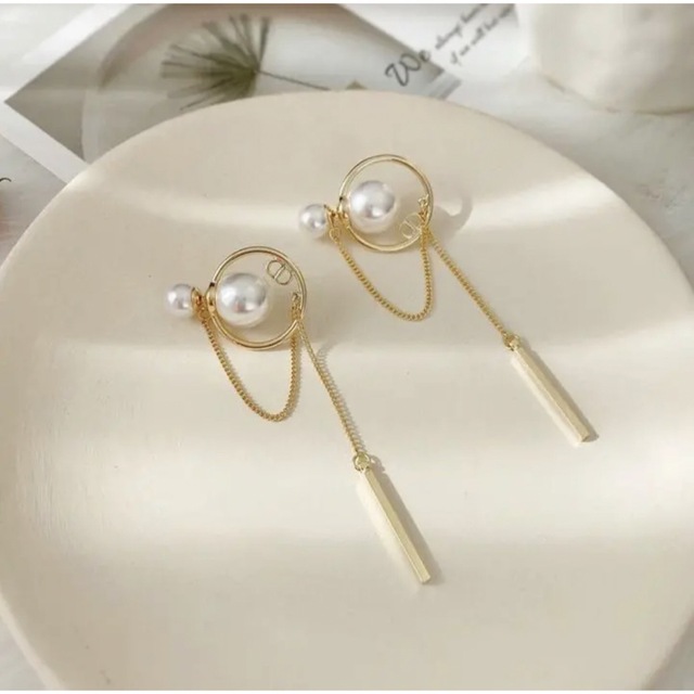 Dior - 【人気商品】新品インポート♡パール ダブル ロング キャッチ